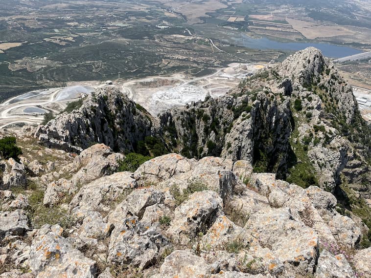 赤の山は岩肌メイン