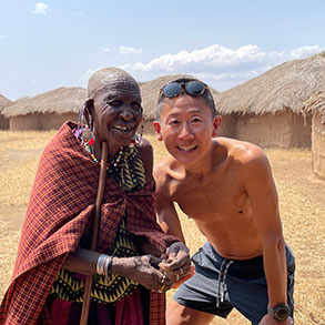 マサイ族とのツーショット