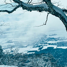 夕暮れの羊蹄山